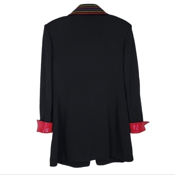 ST. JOHN Evening Marie Gray sequin knot jacket blazer interchangeable - Picture 7 of 13